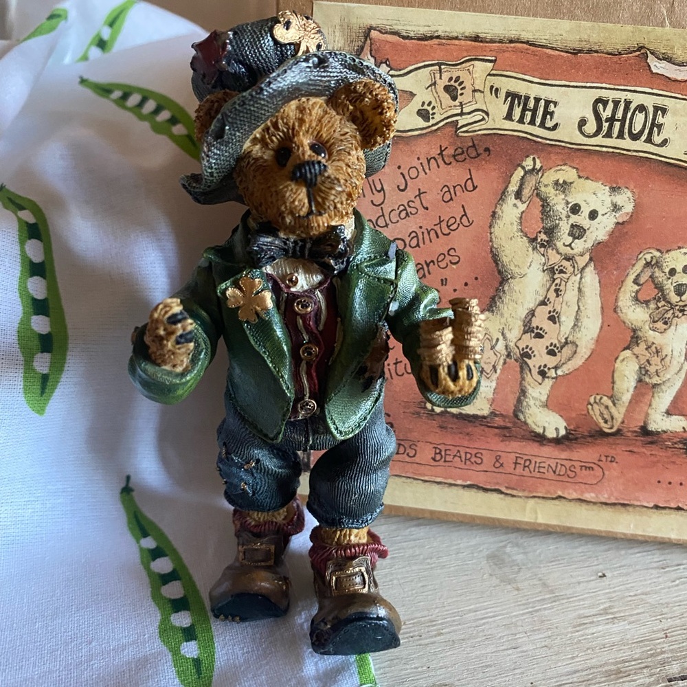 Charming Boyd’s Bear Figurine St. Patrick’s Day Paddy O’Beary 🍀☘️🐻